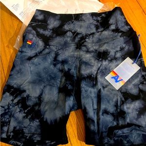 Aviator Nation: NWT Hand Dyed 6” Hi-Rise Biker Shorts